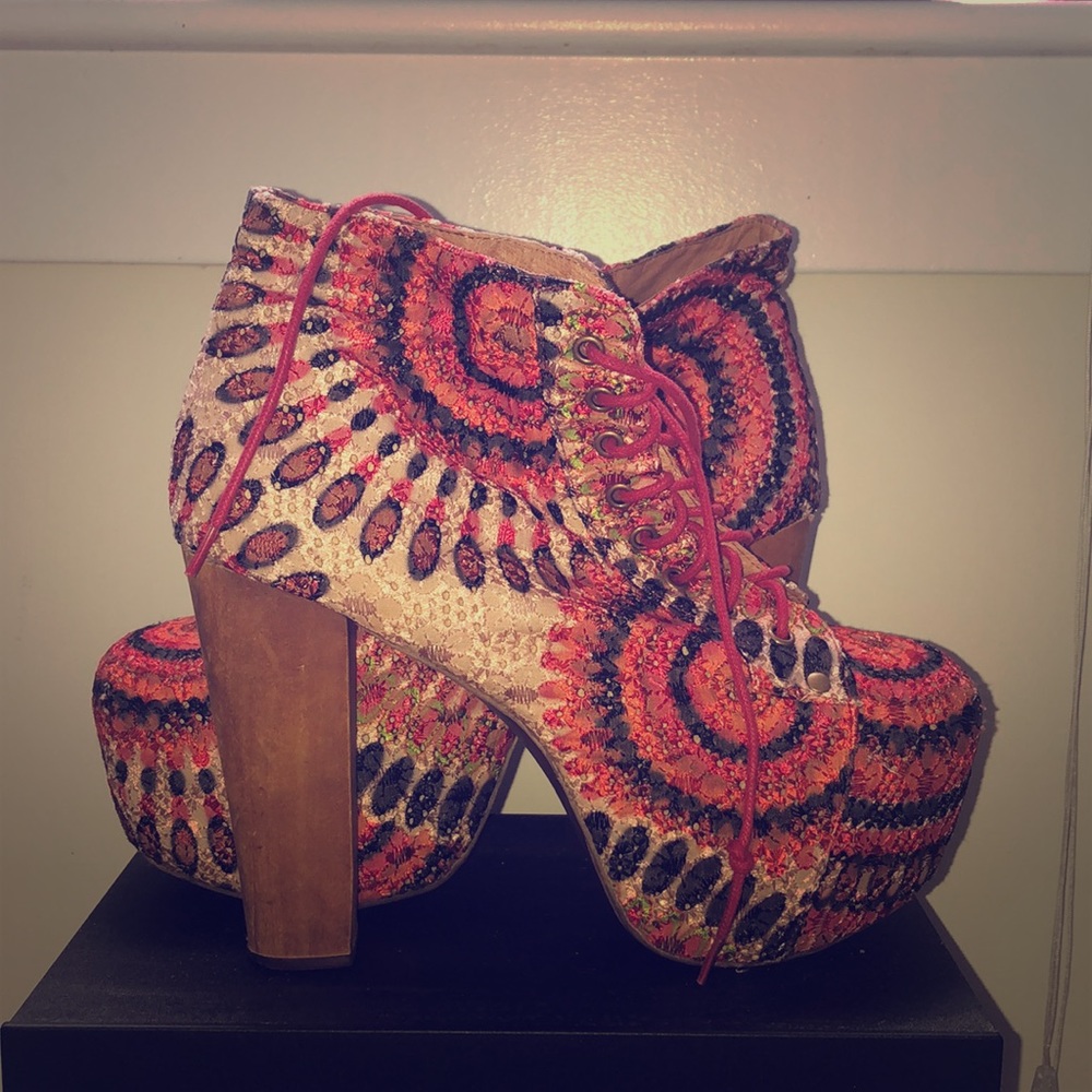 Jeffery Campbell Knit Galaxy Lita Boot